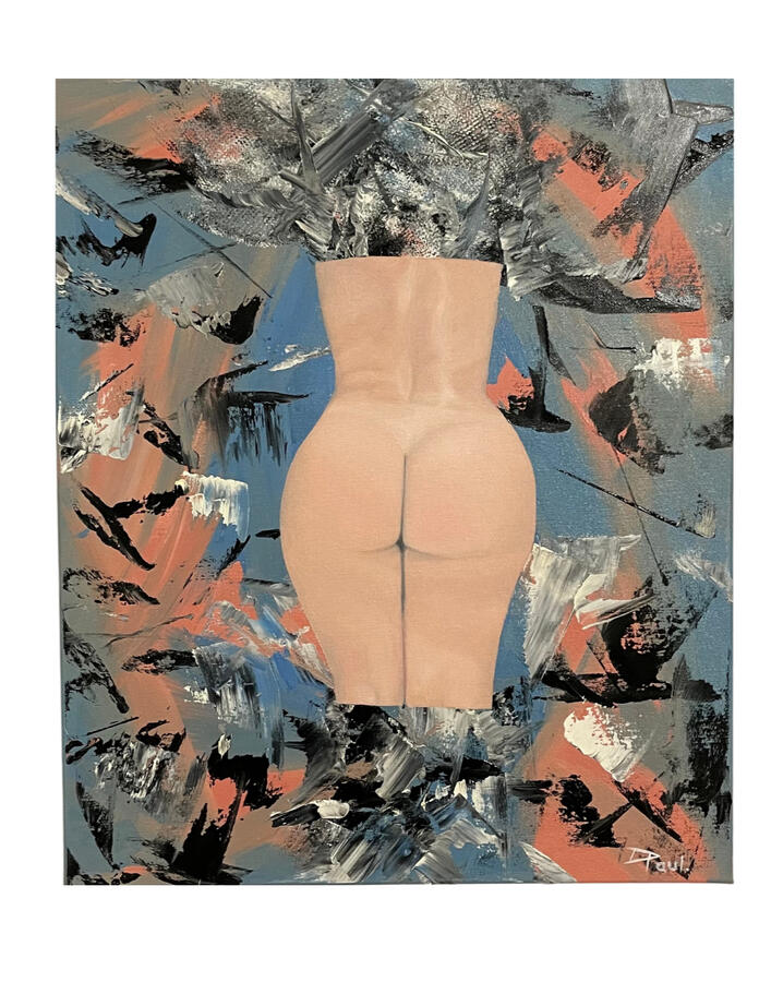 The Quiet Curve - 46 x 55 cm